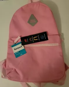 Wexford Basic Backpack 17"x12"x5.5" Book Bag Daypack School Lightweight Pink - Picture 1 of 3