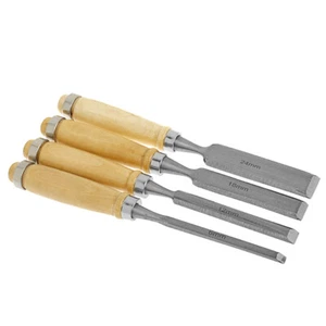 4Pcs/Set Sculpture Flat Chisel DIY Woodworking Hand Tool - Zdjęcie 1 z 8