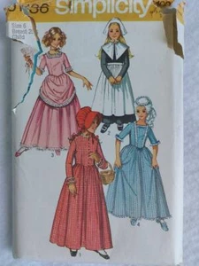 Simplicity 9136 Vintage Child's Period Costume Patterns Size 6 1970 - Imagen 1 de 2