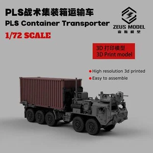 Oshkosh 10*10 Pls Tactical Handling Container Car Maßstab 1:72 Modell - Bild 1 von 12