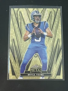 2024 Foglia Metallo Calcio #17 Bryce Young Oro - 1/1 - Foto 1 di 2