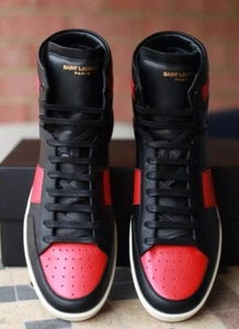Saint Laurent Court Classic SL10H | YSL 42 | US 10| Negro/Rojo | Preciado - Imagen 1 de 13
