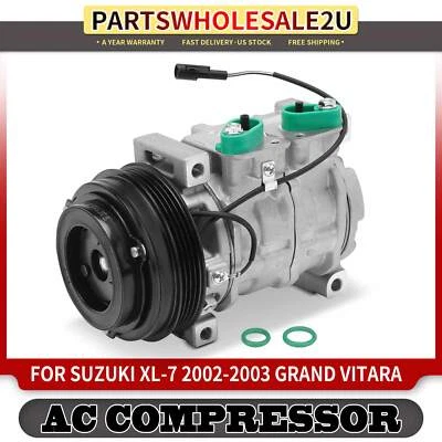 AC Compressor with Clutch for Suzuki Grand Vitara 2001 2004-2005 XL-7 2002-2003 - Image 1 of 4
