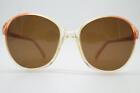 Vintage Sonnenbrille RHM Christina Braun Transparent Oval sunglasses Brille