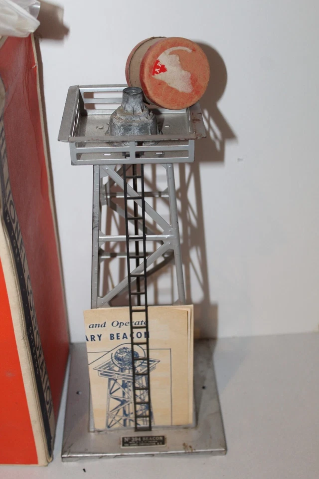 LIONEL NO. 394 ROTATING BEACON W/BOX INSERT INSTRUCTIONS BULB & BEACON (ORG BOX) - Image 1 of 4