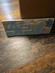 Believe Rustic Decor Wooden Sign - Picture 1 of 4