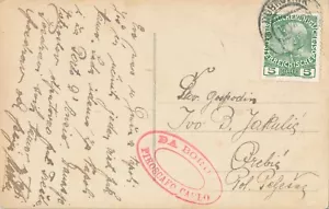 ITALIA Ship Mail PIROSCAFO CARLO from DUBROVNIK Austria Croatia Napoli ppc - Picture 1 of 2