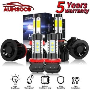 6x 9005 H11 H11 LED Headlight Bulbs High Low Fog Beam For Ram 1500 Classic 2021 - Picture 1 of 13