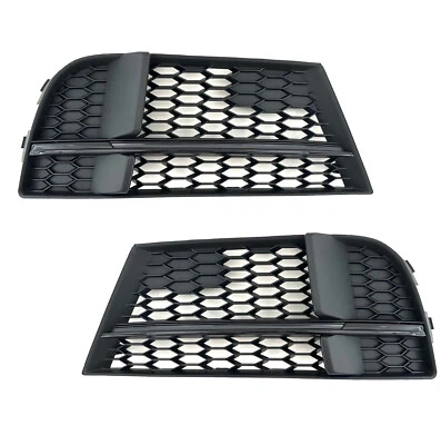 2 grille antibrouillard noir pour AUDI A3 sline et S3 8V phase 2 de 05/2016-2019