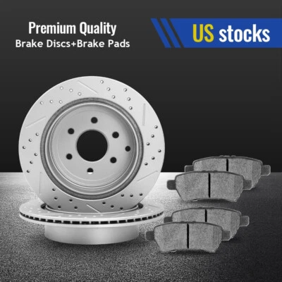 Rotores de freno traseros pastillas de cerámica para Nissan Pathfinder 2005 2006 2007 2008 - 2012 Foto 1 de 4