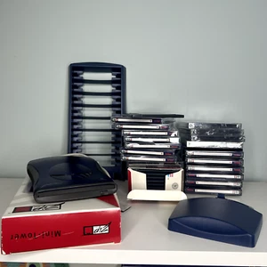 Vintage Iomega Zip 250 unità USB blu 26 dischi zip e 2 mini torri - Foto 1 di 14