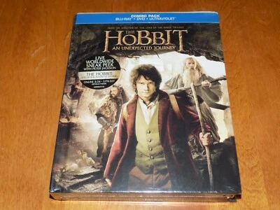 THE HOBBIT UNEXPECTED JOURNEY Blu-Ray DVD Digibook Combo Pack SET SEALED NEW - Image 1 of 3