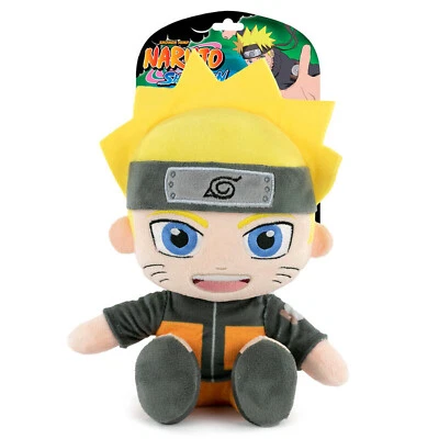 BARRADO Naruto Shippuden - Naruto Uzumaki Sitzend Plüschfigur Stofftier Plüsch 25 cm
