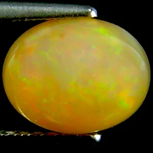 Piedra preciosa de ópalo cabujón etíope natural de 1,48 quilates corte ovalado multicolor - Imagen 1 de 2