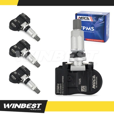 Fit Audi A3 A4 Q5 S4 TT Volkswagen Eos Jetta 4X Sensor de Pressão dos Pneus Tpms 315Mhz - Imagem 1 de 4