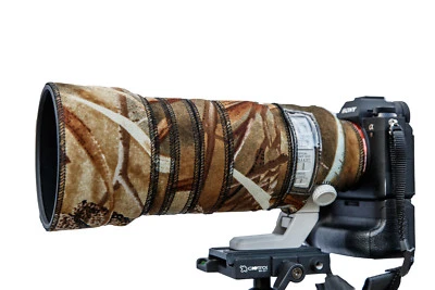 OUTDOOR PHOTOGRAPHY GEAR Sony 100 400 mm GM OSS obiettivo in neoprene cover protezione mimetica design premium