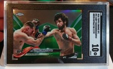 2018 Topps Chrome UFC Zabit Magomedsharipov Green Rookie Card RC #31 SGC 10