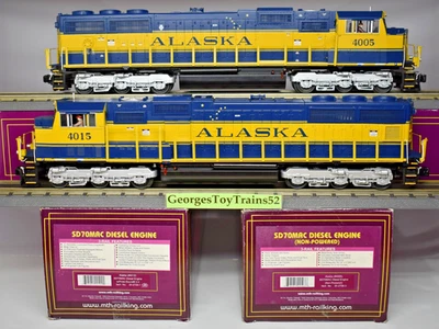 MTH PREMIER O ARR ALASKA SD70MAC POWERED 20-2709-1 & DUMMY 20-2709-3 PS2 EX/OB - Image 1 of 4