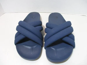 Sandalias OluKai Hila para mujer azules 10 deslizables cruzadas nubladas cómodas playa - Imagen 1 de 11