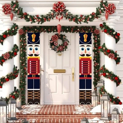 Fox·Bunny Nutcracker Christmas Decorations -Outdoor Christmas Porch hanging Deco