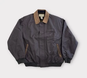 Volvo Official Employee Jacket Men’s XL Gray Bomber Full Zip Buttons - Picture 1 of 10