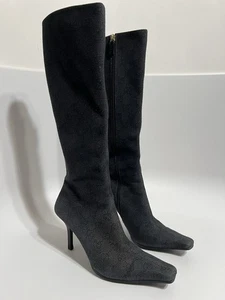 Vintage Gucci Stiefel schwarz Monogram Canvas 37,5 - Bild 1 von 23