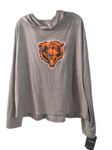 Fanatics Cozy Prima Chicago Bears Long Sleeve Gray Shirt Women's L NFL Logo NEW - Picture 1 of 5