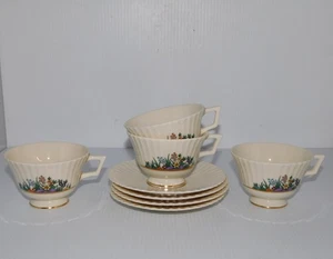 4 LENOX RUTLEDGE CUPS & SAUCERS MADE IN USA - Picture 1 of 3