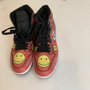 Custom High-Top Leather Sneakers | Collectible Unisex Shoes US Size 7.5, EU 40 - Picture 1 of 23