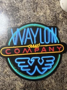 VINTAGE 1983 WAYLON JENNINGS - WAYLON AND COMPANY -HANGING STORE PROMO - Picture 1 of 15
