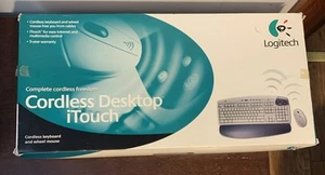 Logitech Cordless Desktop iTouch Wireless Keyboard & Mouse 1999 - Picture 1 of 9