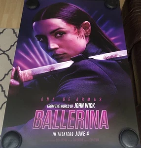 BALLERINA Original DS Double Sided 27x40 Movie Poster John Wick Sword Version - Picture 1 of 1