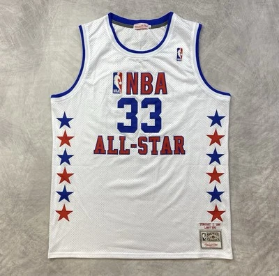 Camiseta Larry Bird #33 All-Star de la NBA de colección 1987-88, clásicos de madera dura talla XL Foto 1 de 4