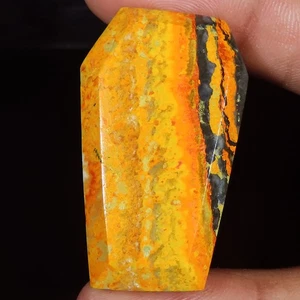 62.95 CT Natural Indonesian Bumble Bee Jasper Quality Gemstone 23x39x6 mm WR416 - Picture 1 of 7