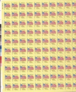 US Stamp - 1994 Postcard G Rate w/Red G - 100 Stamp Sheet #2880 - Picture 1 of 1