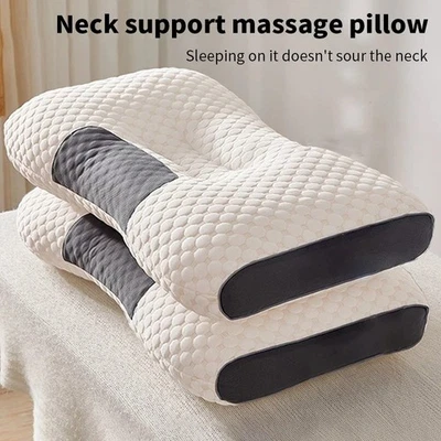 Neck Cervical Orthopedic Massage Pillow For Better Sleep Pain Relief Massage USA - Image 1 of 4