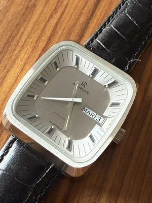 Rare Vintage Marvin By Revue Automatic Watch  Swiss Old Stock Brand New 721 — 第 1/4 张图片