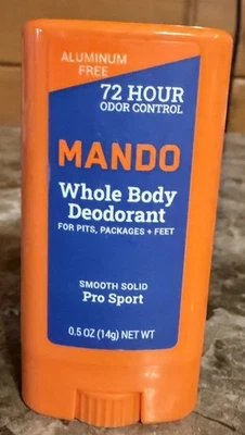 X2 MANDO Whole Body Deodorant PRO SPORT Smooth Solid 0.5 oz Each Travel Size - Image 1 of 2