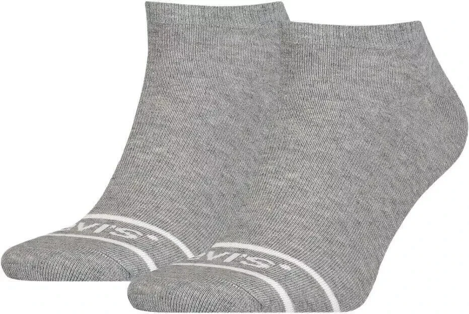 Levi's Mens 2 pair Low Cut Socks Warm Thick Heel Toe Protection (Size UK 2.5-5) - Image 1 of 3