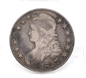 1827 Capped Bust Half Dollar Coin Lot. H201 - Picture 1 of 10