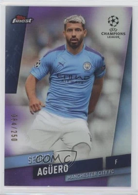 2019-20 Topps Finest UCL Purple Refractor /250 Sergio Aguero Sergio Agüero #99 - Image 1 of 2