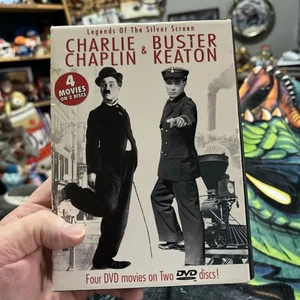 Charlie Chaplin/Buster Keaton - Legends of the Silver Screen (DVD, 2004, 2-Disc - Imagen 1 de 7