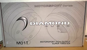 Diamond Audio M01T 1" Compression Bullet Tweeters Bagger Pro Audio Tweeter Pair - Picture 1 of 9