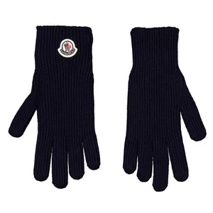 Moncler Logo-Patch Wool Gloves, Size Medium - Picture 1 of 3