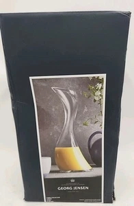 NUEVA Jarra Georg Jensen Cobra 11" Alto Vidrio Transparente CAJA DAÑADA - Imagen 1 de 8