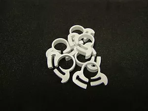 Herbie Clip Hose Clamp - Size CC White 11.1 - 12.9mm (10) - Picture 1 of 1