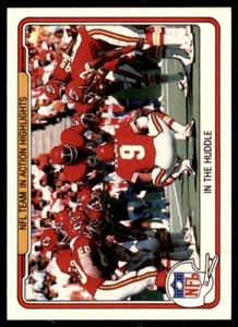 1982 Fleer NFL Team Action IN THE HOUSE . #80