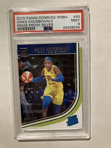 2019 Donruss WNBA Arike Ogunbowale Press Proof RC #/199 PSA 9 - Picture 1 of 1