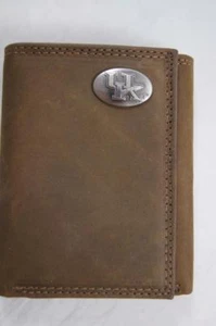 ZEP PRO Kentucky Wildcats Crazy Horse Leather trifold Wallet Tin Gift Box - Picture 1 of 12