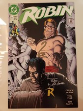 ROBIN #5 (1991) DC COMICS BRIAN BOLLAND COVER! AUTOGRAPHED ARTIST TOM LYLE